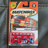 MATCHBOX #2 London Bus 1/64 scale Union Jack Tours Diecast Bus UK England 95198