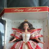 1997 Happy Holidays Barbie Doll - Rare Limited Brunette | New in Box Vintage Toy