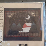 Vintage Katrinka Designs Snow Scene Quilt Pattern 12 x 16 In Brunswick Maine