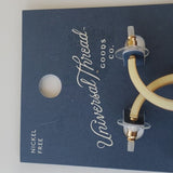 Universal Thread Light Yellow and Gold Larger Hoop Earrings