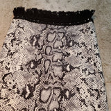 NWT Joe Benbasset Snake Print Pants W Fringe Size 22