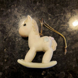 1986 Precious Moments “Rocking Horse” Ornament #102474