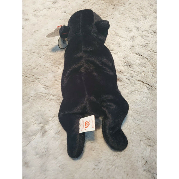 Ty Beanie Baby Blackie The Bear Plush Toy