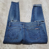 Hudson Mid Rise Skinny Blue Jean Size 28