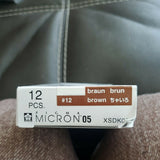 NWT Sakura Pigma Micron 05 Archival Ink .45 mm Line Width 12 Piece Pack Brown No 12