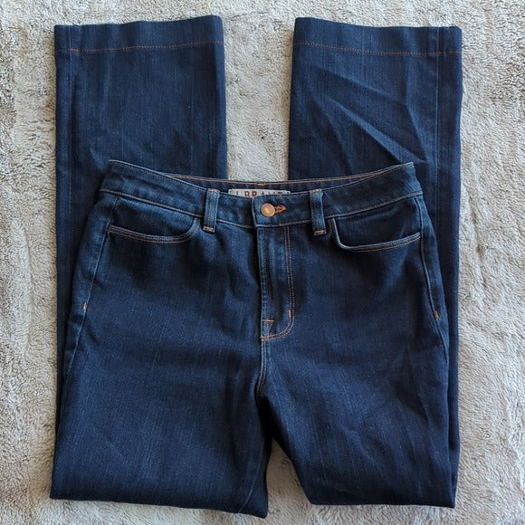 J Brand Dark Wash High Rise Mary Richards Straight Leg Stretch Blue Jean Size 29