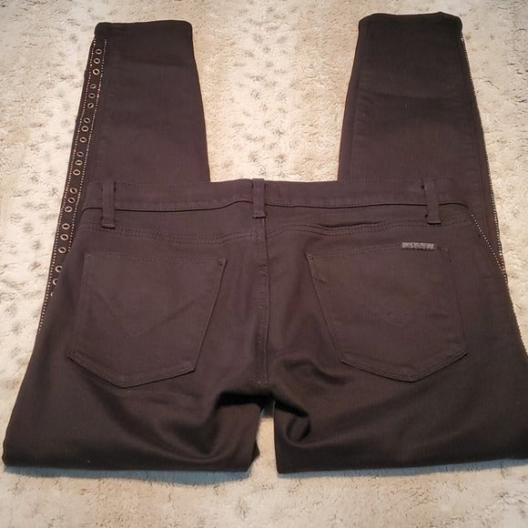 Hudson Luna Black Jeans Cropped Skinny Pants Size 27