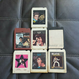 Vintage Lot Of 7 Elvis Presley 8 Track Cassettes Sold As Is Please See Picture