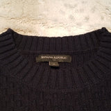 Banana Republic Dark Navy Heavier Weight Sweater Size S