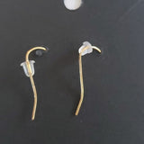 Boutique Vintage Gold and Neon Yellow Dangle Earrings