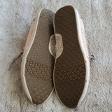 Toms Striped Multi Color Canvas Grey Tie Low Top Fashion Sneakers Flats Size 7