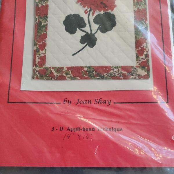 PETAL PLAY Geranium Quilt Sewing Craft Project Pattern by Joan Shay NEW