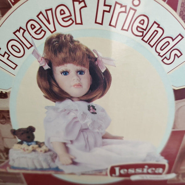 Cracker Barrel Forever Friends Let's Play Ball  Porcelain Doll "Jessica" Teatime