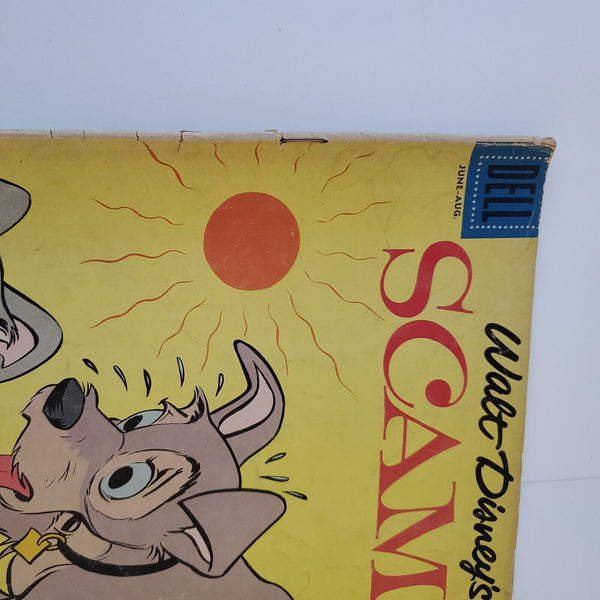 Walt Disney's Scamp #6 Comic Dell Comics 1958 Lady And The Tramp Puppy Bongo