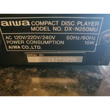 Aiwa DX-N250M Home Theater Digital CD3 3-Disc Rotary CD Changer Carousel System