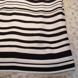 Banana Republic Black and White Striped Lined Sheath Dress Size 6