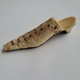 Just The Right Shoe by Raine ARISTOCRAT Beige Embellished Item # 25084 VINTAGE