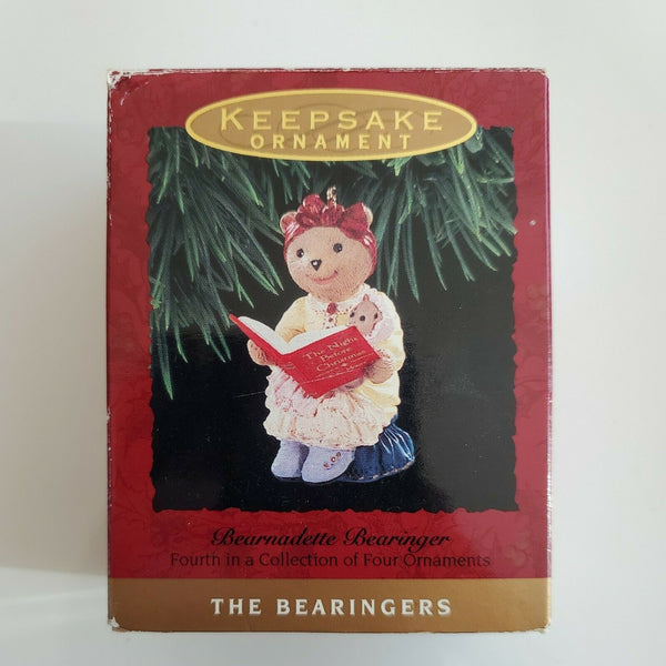 Hallmark Keepsake Ornament 1993 -  Bearnadette Bearinger Bear Reading Book