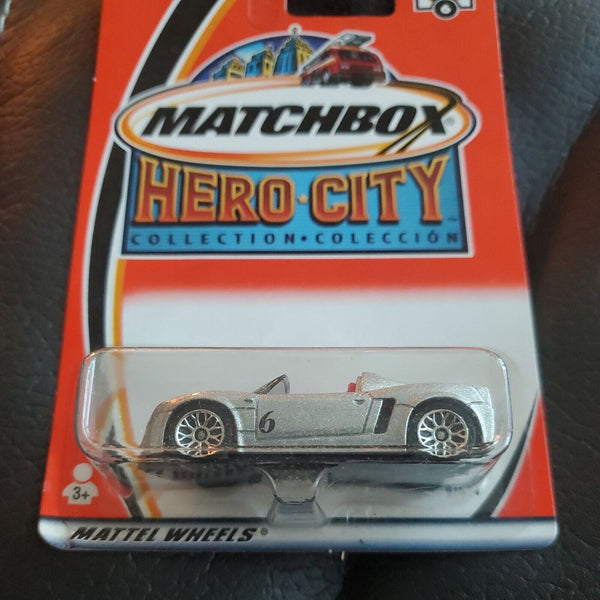 MATCHBOX MOC HERO CITY 2003 #6 OPEL SPEEDSTER SILVER 97674