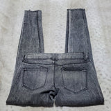 Silence + Noise Dark Grey Distressed High Rise Skinny Twig Jeans Size 25