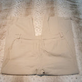 Eileen Fisher Khaki Canvas Blend Cropped Capris Size S