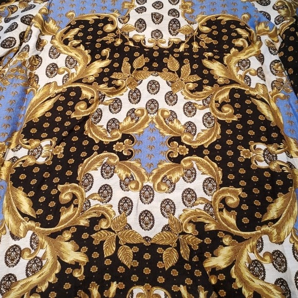 NWT Zac & Rachel Multi Color Paisley Long Sleeve Top Size S