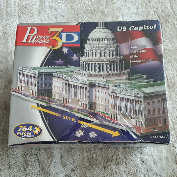 Puzz 3D US CAPITOL Dimensional PUZZLE 764 Pieces NEW SEALED Washington DC Gift