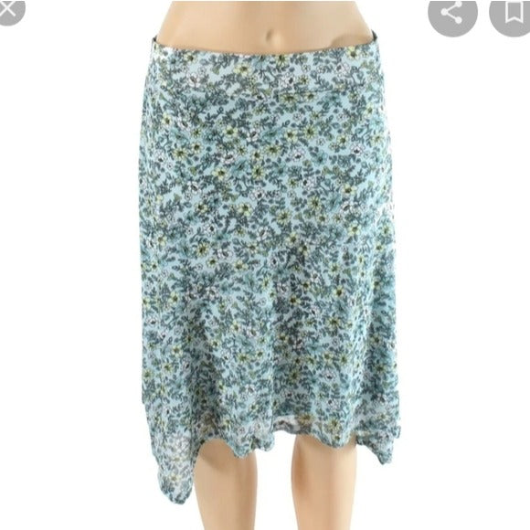 NWT Emaline Petite Bora Bora 2019 Floral Green Skirt