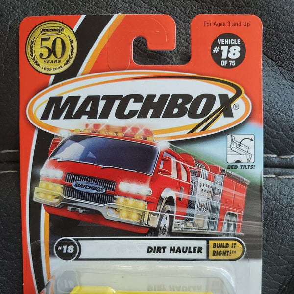 Vintage 2001 MatchBox 50 years Dirt Hauler-Build It Right! Series #18 Dump Truck