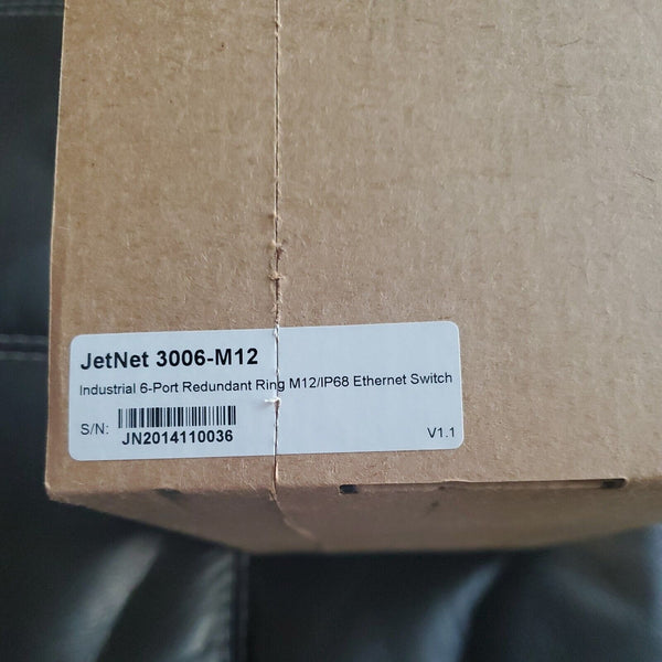 KORENIX JETNET 3006-M12 INDUSTRIAL 6-PORT REDUNDANT M12/IP68 ETHERNET SWITCH