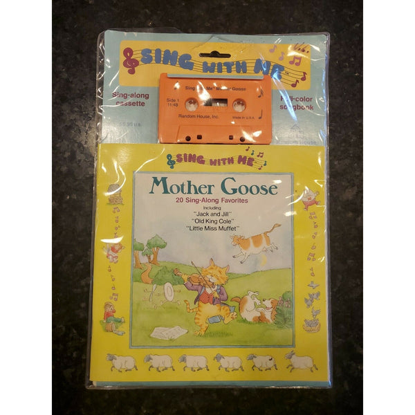 Sing with Me Mother Goose Songbook and Cassette Random House 1988 New Very Rare