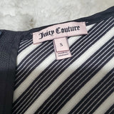 Juicy Couture Black and White Geometric Fit and Flare Dress Size S