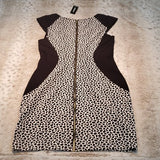 NWT Express Giraffe Print Jacquard Block Sheath Dress Size 6