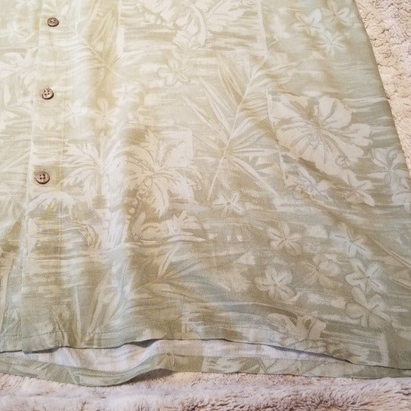 Batick Bay Light Weight Button Up Hawaiian Shirt Size 2XL