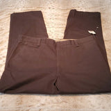 NWT Dockers Classic Black Flat Front No Cuff Chino 36x30