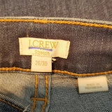 J.Crew 8" Toothpick Jean Vista Wash Size 26/30