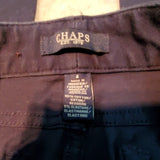 Chaps Navy Mid Rise Straight Cropped Pants Size 4