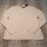 NWT Napa Valley French Ivory Pull Over Crew Sweater