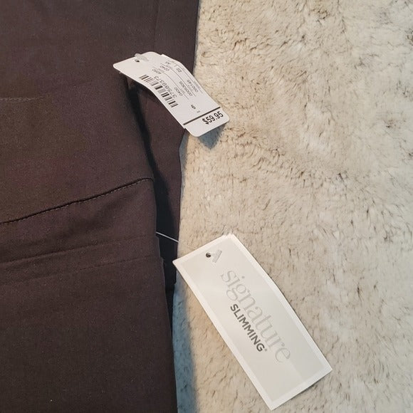 NWT Christopher & Banks Black Pull On Shape Ankle Pant Size 8P