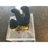 DEPT 56 Flocked Jointed Black Teddy Bear Lapel Pin