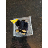 DEPT 56 Flocked Jointed Black Teddy Bear Lapel Pin