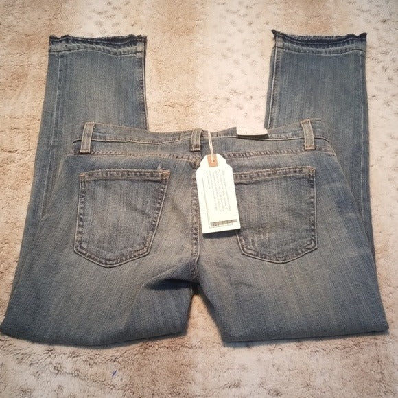 NWT Current/Elliott The Cropped Straight Leg Jean Size 24