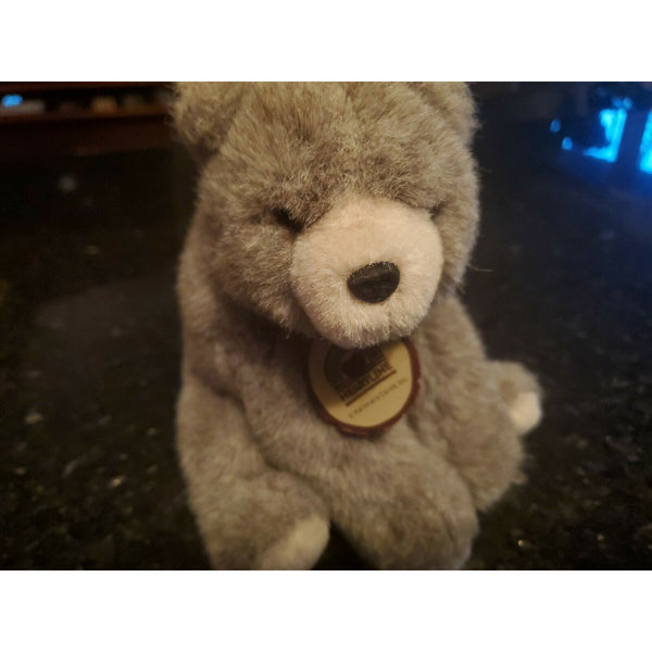 Hallmark Heartline Grey Plush Grizzly Bear Gray