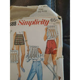 Jamaica Shorts Slacks Pants Simplicity Sewing Pattern 7688