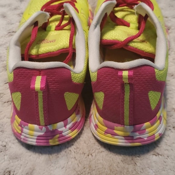 Danskin Now Bright Yellow and Pink Sneakers Size 9.5