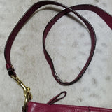 Coach Leather Chain Shoulder Crossbody Purse Pink