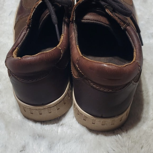 Born BOC Brown Leather Fashion Sneakers Size 9.5