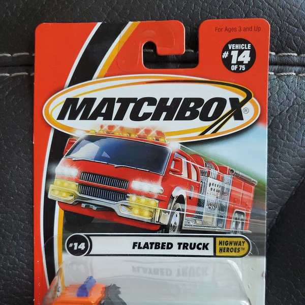 Vintage 2000 MATCHBOX FLATBED TRUCK Highway Heroes #14 of 75 Number 92217