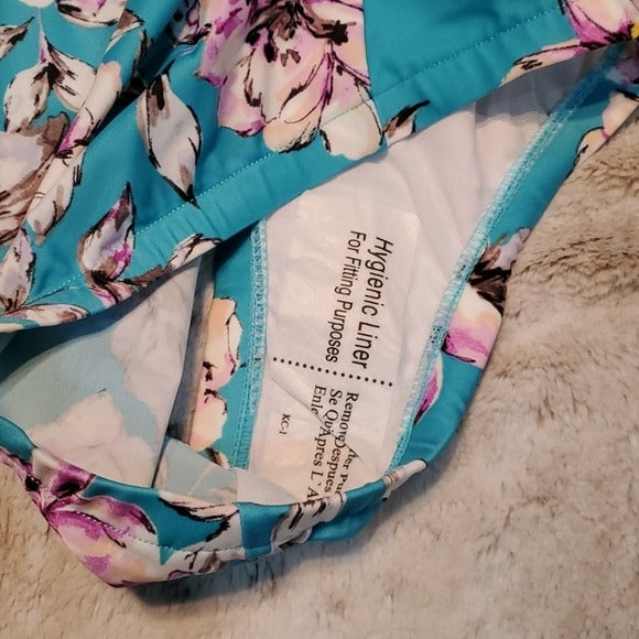 NWT Cara Loona Watercolor Floral Print One Piece Swim