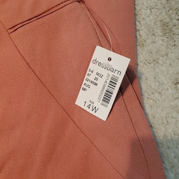 NWT Roz & Ali Secret Agent Collection Salmon Pants